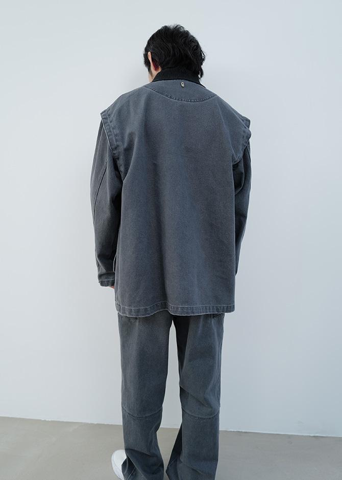 Le 17 Septembre KNIT COLLAR FIELD JACKET [NAVY]