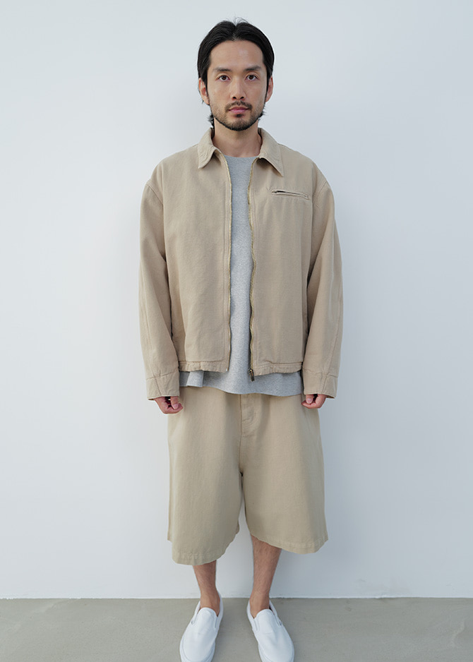 Le 17 Septembre OVER DYEING DENIM JACKET [BEIGE]