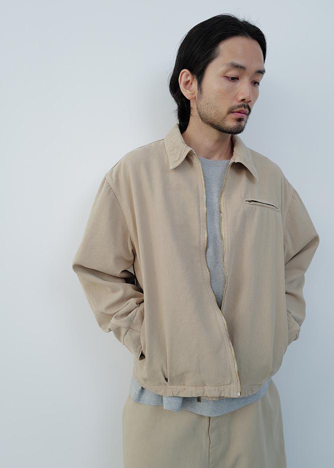 le 17 septembre OVER DYEING DENIM JACKET [BEIGE]