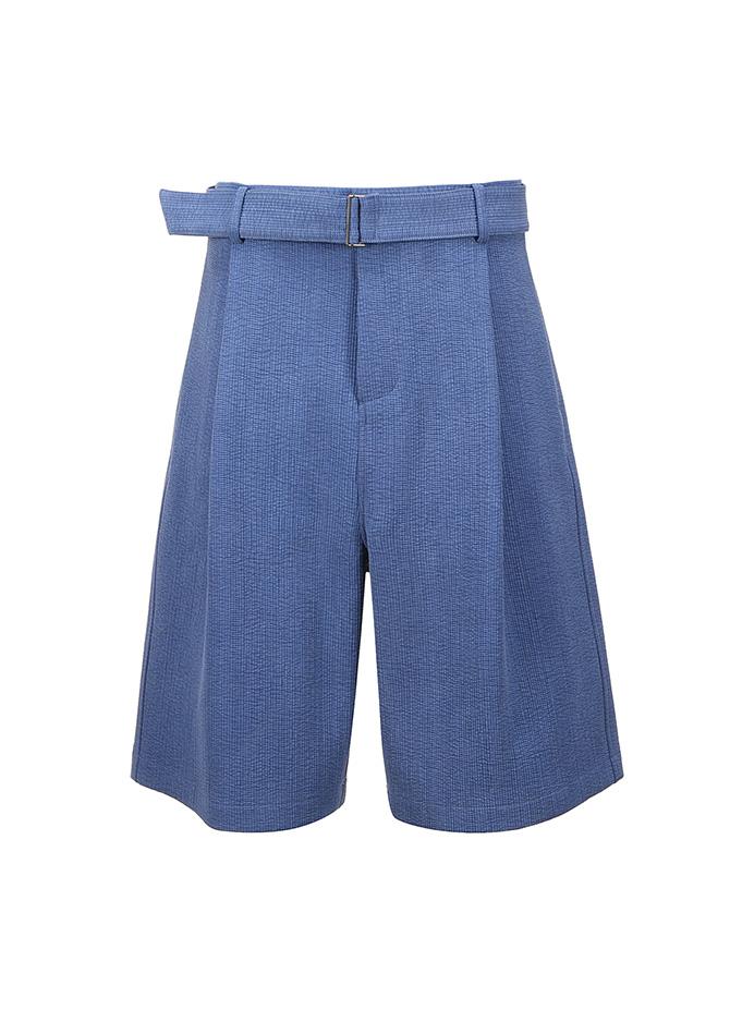 Le 17 Septembre QUILTED BERMUDA PANTS [BLUE]