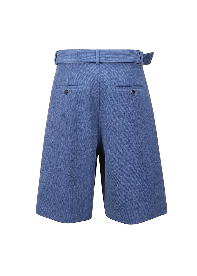 Le 17 Septembre QUILTED BERMUDA PANTS [BLUE]