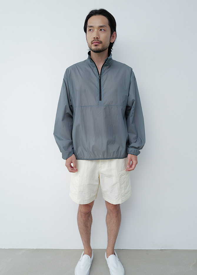 Le 17 Septembre RE-NYLON ANORAK JUMPER [BLUE]