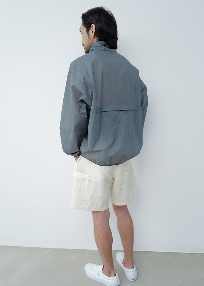 Le 17 Septembre RE-NYLON ANORAK JUMPER [BLUE]