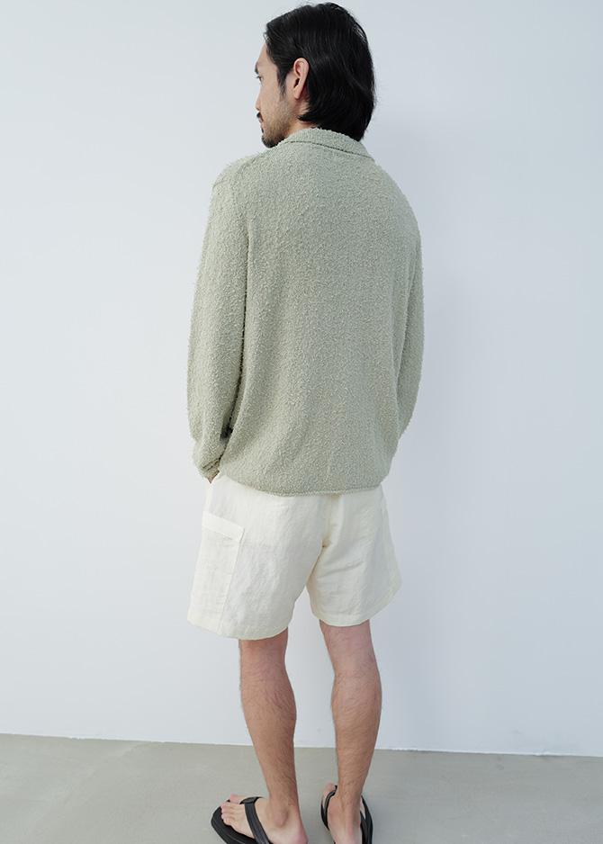 Le 17 Septembre SIDE POCKET SHORTS [IVORY]