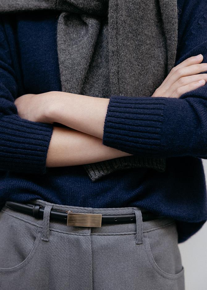 Le 17 Septembre SQUARE BELT In LEATHER