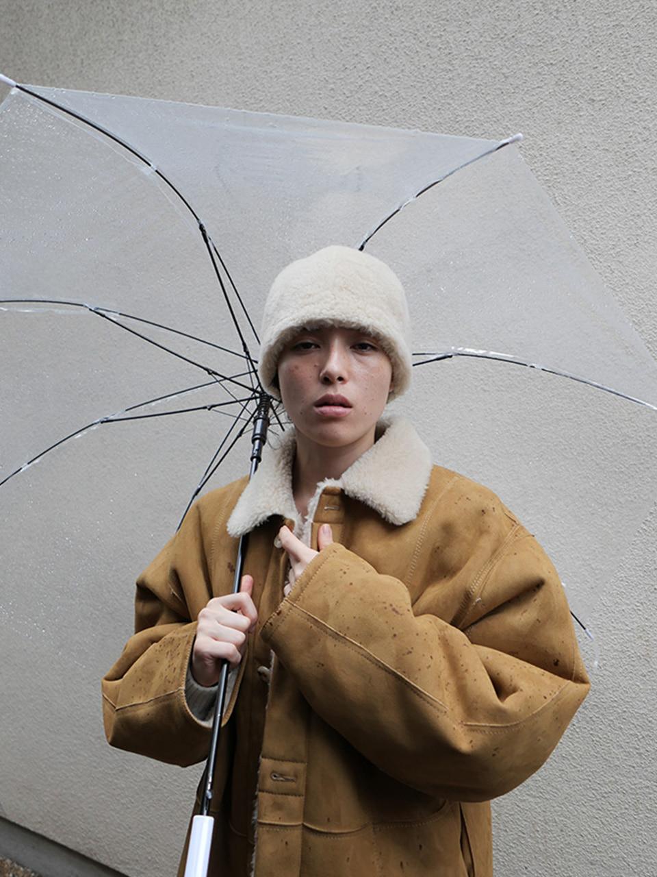 Le 17 Septembre SUEDE FUR REVERSIBLE JACKET [CAMEL]