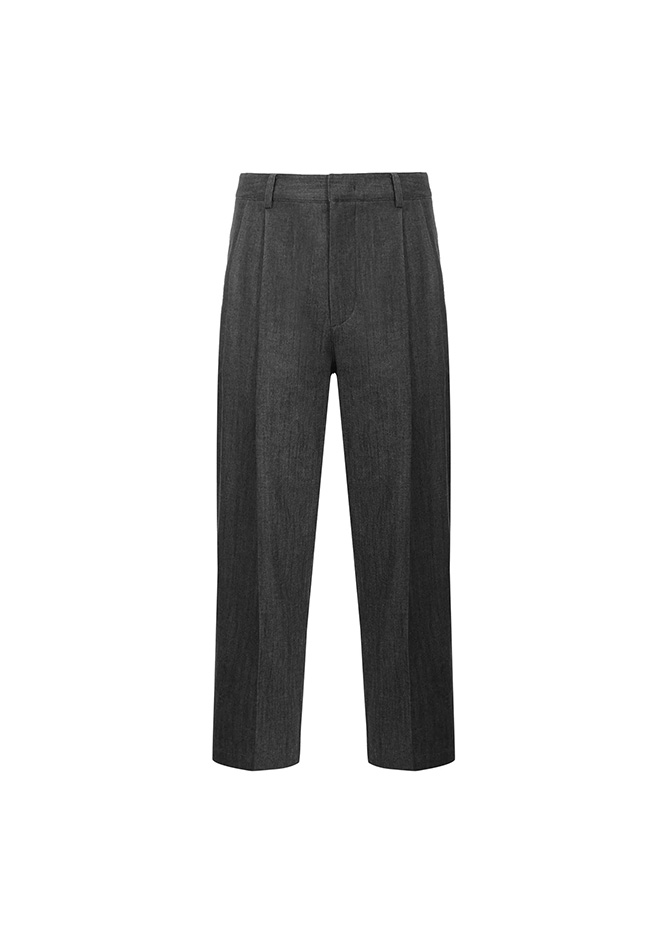 le 17 septembre TWO TUCK WIDE PANTS [BLACK]