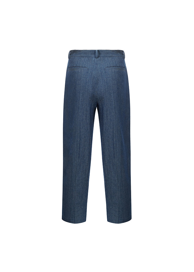 Le 17 Septembre TWO TUCK WIDE PANTS [BLUE]