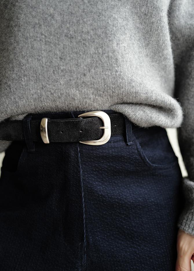 le 17 septembre WESTERN SUEDE BELT [BROWN BLACK]