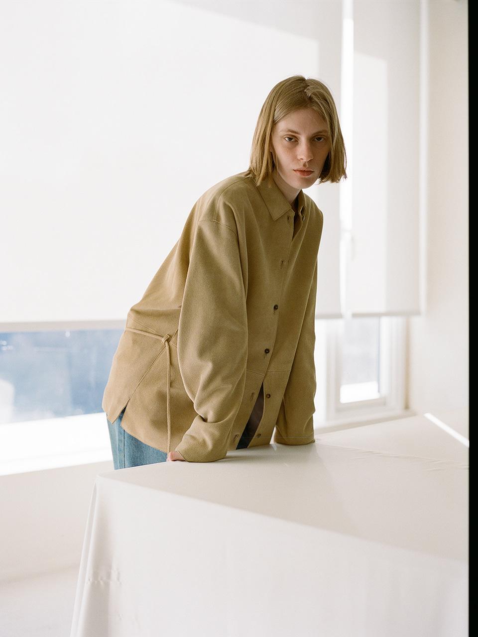 le 17 septembre MARGATE SUEDE LEATHER JACKET [CAMEL BROWN]