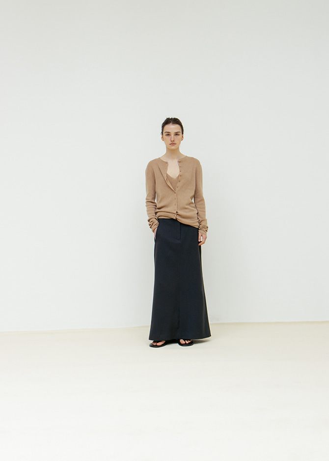 Le 17 Septembre TESSA SKIRT By JAPANESE FABRIC [NAVY CHARCOAL]