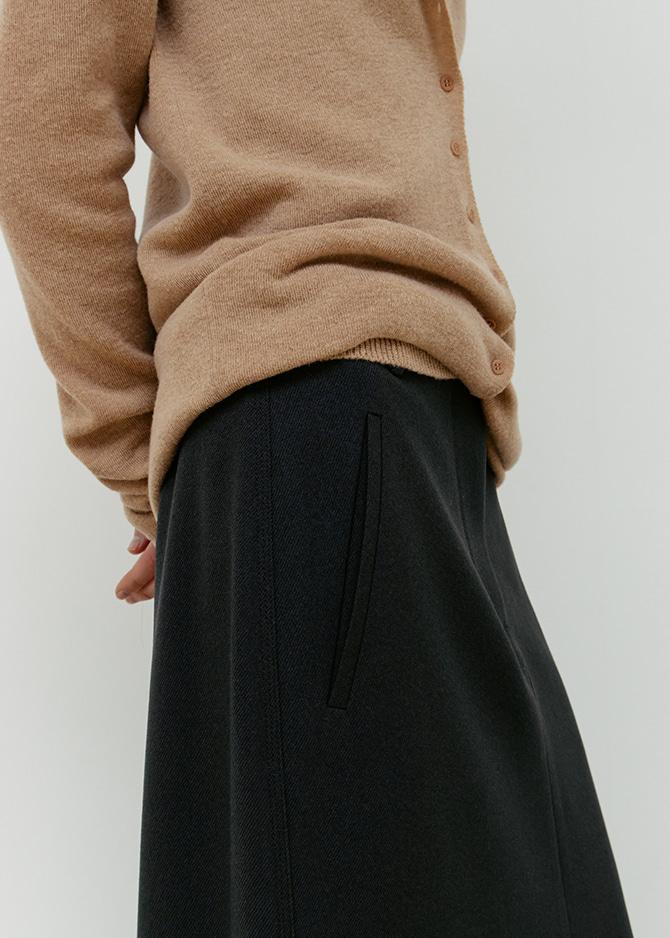 Le 17 Septembre TESSA SKIRT By JAPANESE FABRIC [NAVY CHARCOAL]