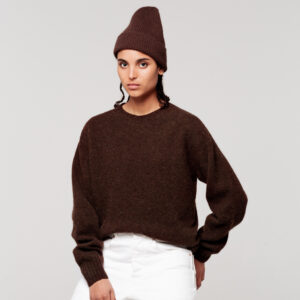 le bonnet Crewneck — Chocolate