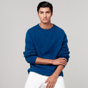 le bonnet Crewneck — Royal Azure