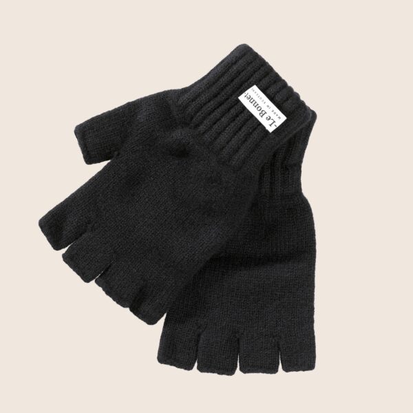 Le Bonnet Gloves Fingerless — Onyx