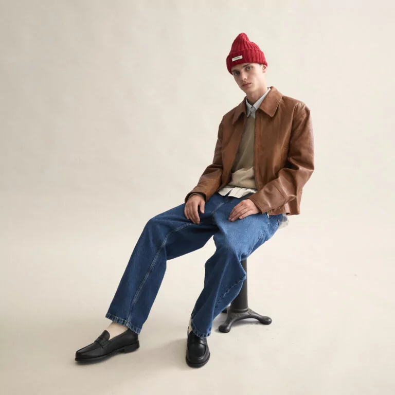 Le Bonnet Logo Beanie — Framboise