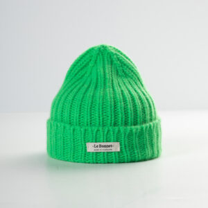 le bonnet Logo Beanie — Neon Green