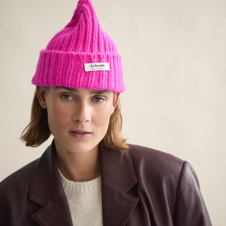 Le Bonnet Logo Beanie — Poppy Pink