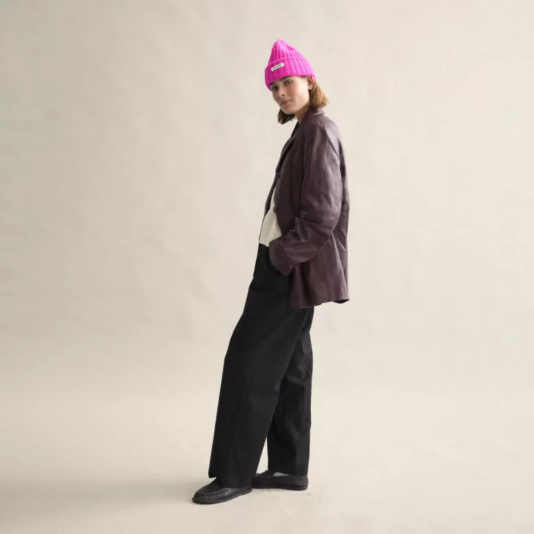 Le Bonnet Logo Beanie — Poppy Pink