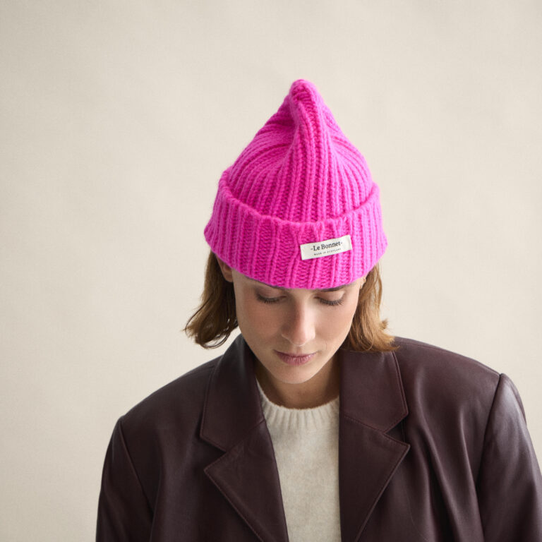 Le Bonnet Logo Beanie — Poppy Pink