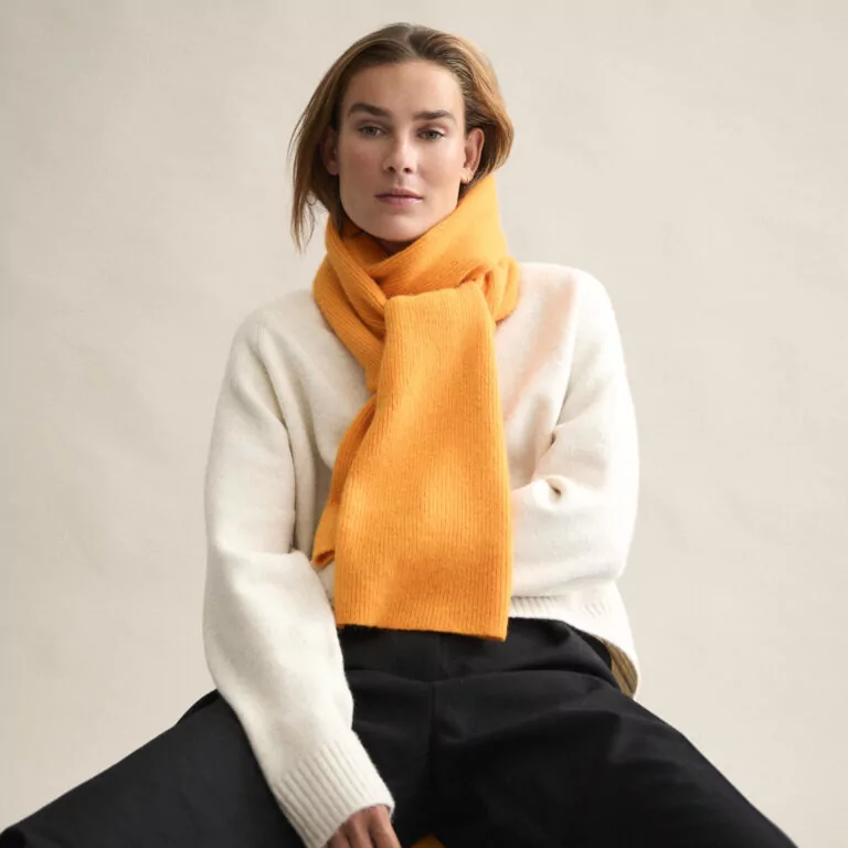 Le Bonnet Scarf — Orange Peel