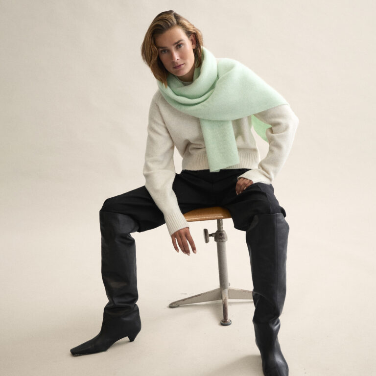 Le Bonnet Scarf — Soft Mint