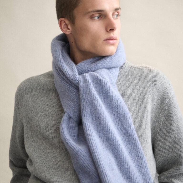 Le Bonnet Scarf — Washed Denim