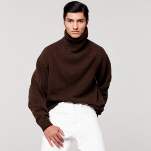 le bonnet Turtleneck — Chocolate