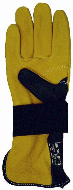 le bos 10-06 Bull Riding Glove With Velcro Strap - Left Hand