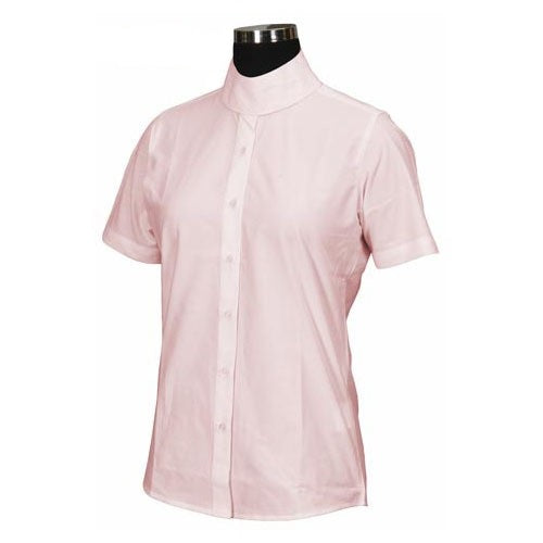 le bos 100154-234 Pink Short Sleeve Riding Blouse - Children