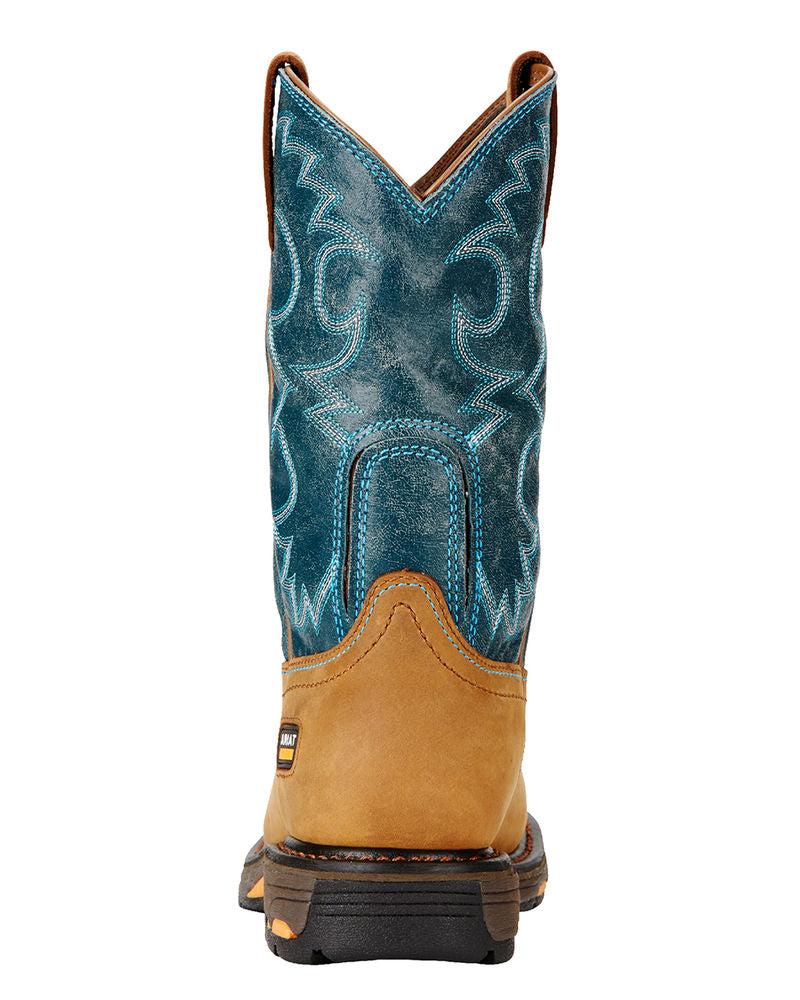 Le Bos 10018577 Workhog Aged Bark Waterproof Western Ariat Womens Work Boots