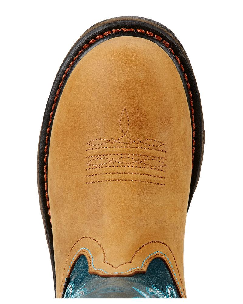 Le Bos 10018577 Workhog Aged Bark Waterproof Western Ariat Womens Work Boots