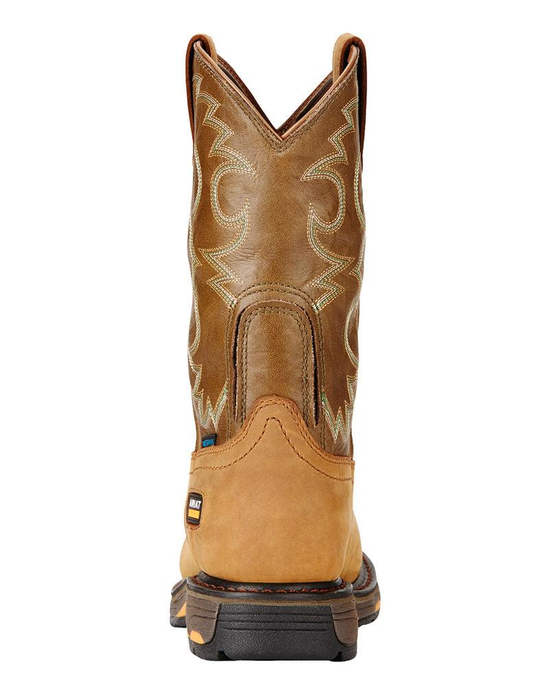 Le Bos 10018578 Workhog Aged Bark Waterproof Western Ariat Womens Work Boots