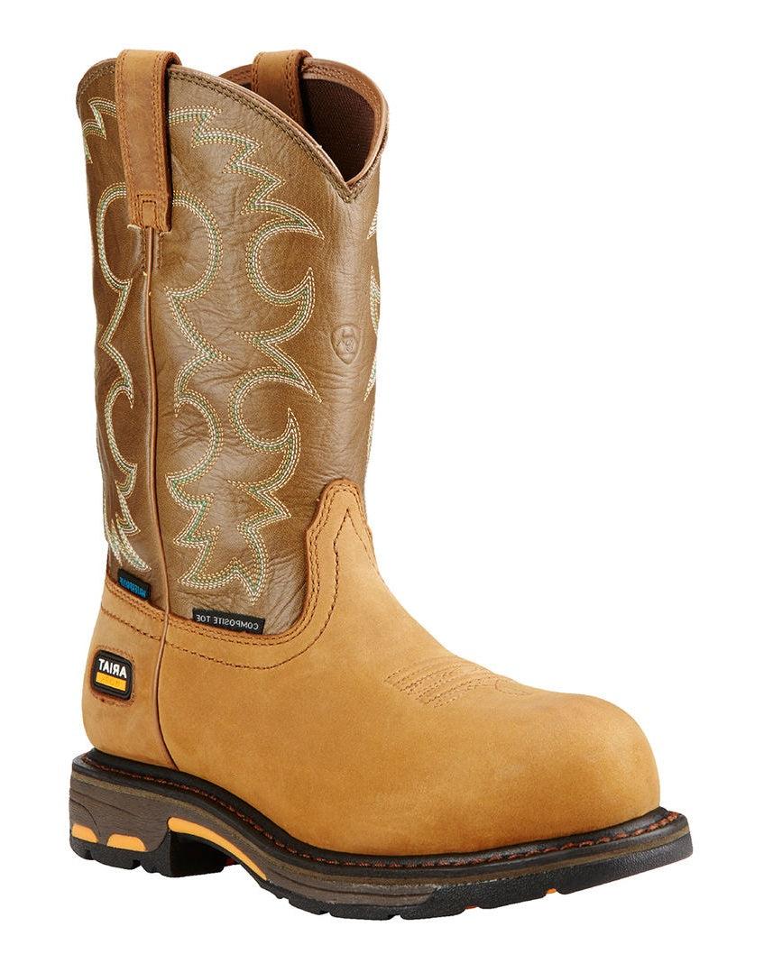 le bos 10018578 Workhog Aged Bark Waterproof Western Ariat Womens Work Boots