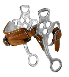 le bos 171310 Fleece Lined Noseband with Leather Curb Chain