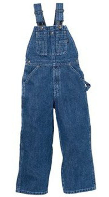 le bos 224 Indigo Denim Premium Washed Key Industries Toddlers Bib Overalls