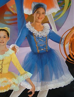 le bos 4105A Child Beautiful Maidens Leotard DANCE RECITAL COST