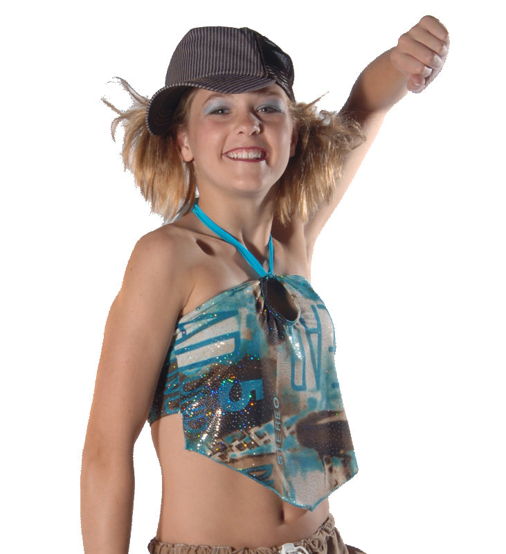 Le Bos 4615T Adult PHUNKAY Halter Top Dance Recital Costumes