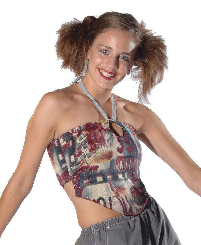 Le Bos 4615T Adult PHUNKAY Halter Top Dance Recital Costumes