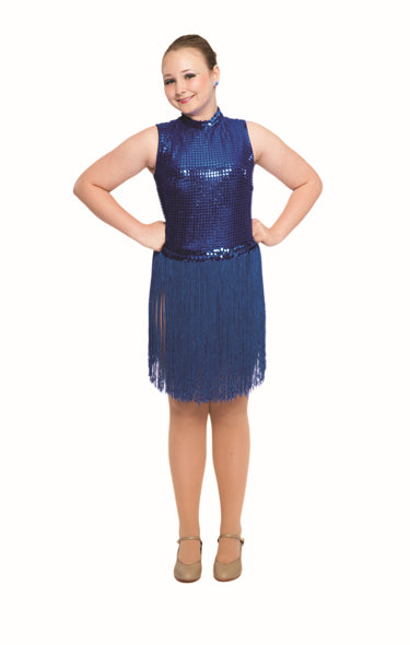 le bos 508S 18 inch Fringe Skirt with Silver waistband -Adult Sizes