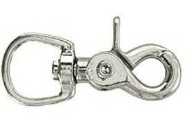 le bos Aime Imports Silver Trigger Snap Round Eye 10122DC