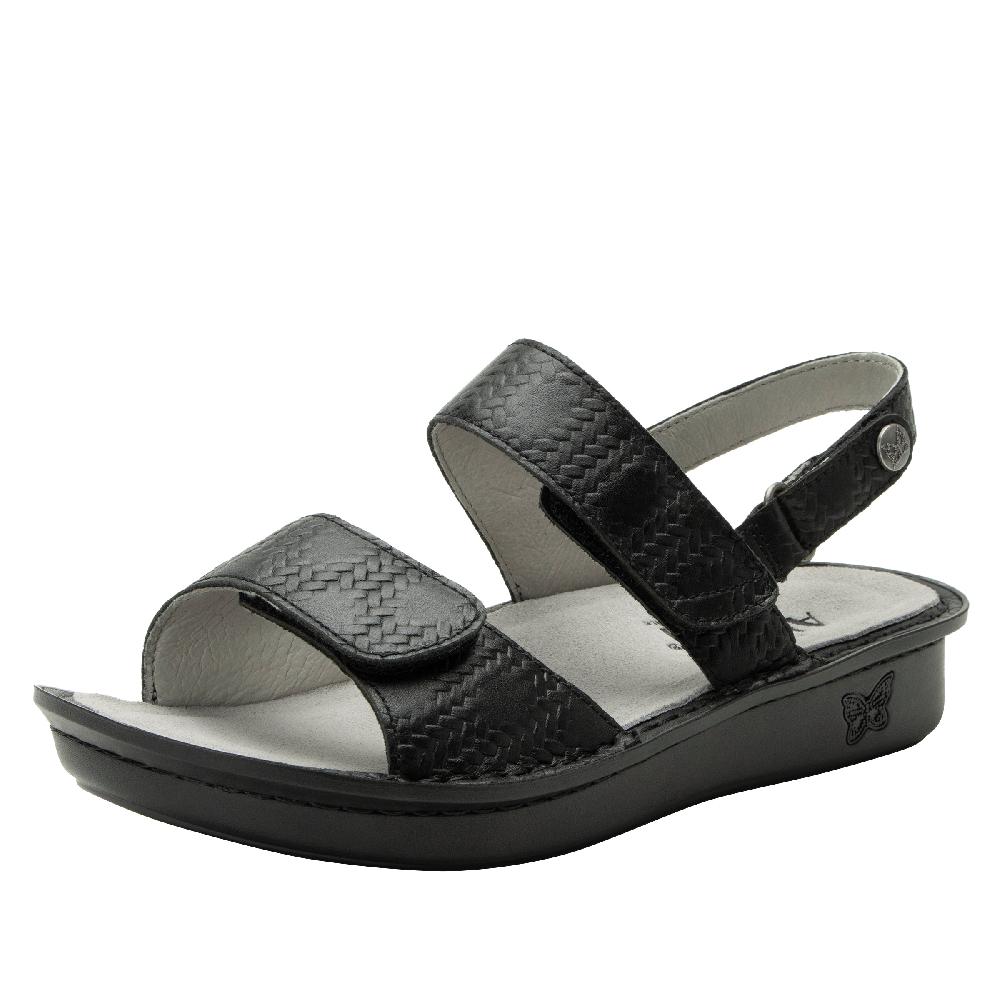 Le Bos Alegria Basketry Black Verona Women's Sandals VER-6188