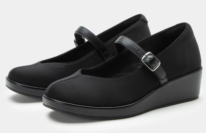 Le Bos Alegria Black Haylo Dream Fit Women's Comfort Mary Jane Shoes HLO-6344