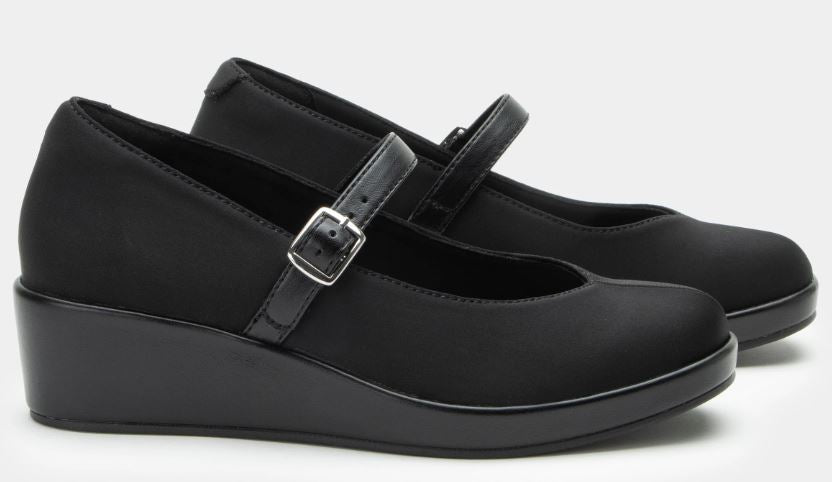 le bos Alegria Black Haylo Dream Fit Women's Comfort Mary Jane Shoes HLO-6344