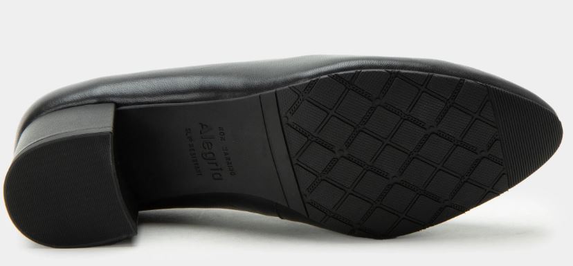 Le Bos Alegria Black Lisah Women's Leather Pump Heels LIS-601