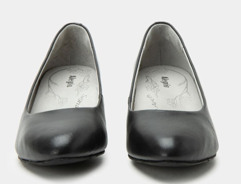 Le Bos Alegria Black Lisah Women's Leather Pump Heels LIS-601