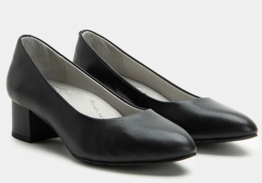 le bos Alegria Black Lisah Women's Leather Pump Heels LIS-601