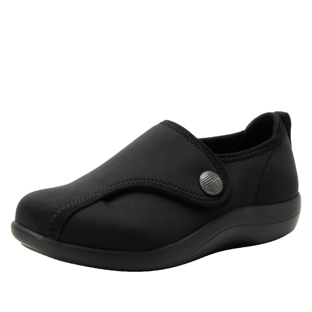 Le Bos Alegria Black Marilynn Women's Wide Width Stretch Shoes MRY-8214