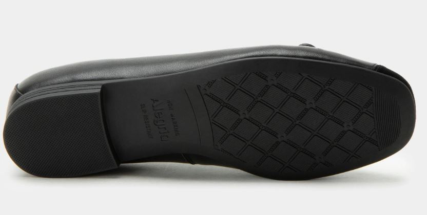 Le Bos Alegria Black Talya Women's Leather Dress Ballet Flats TAL-601