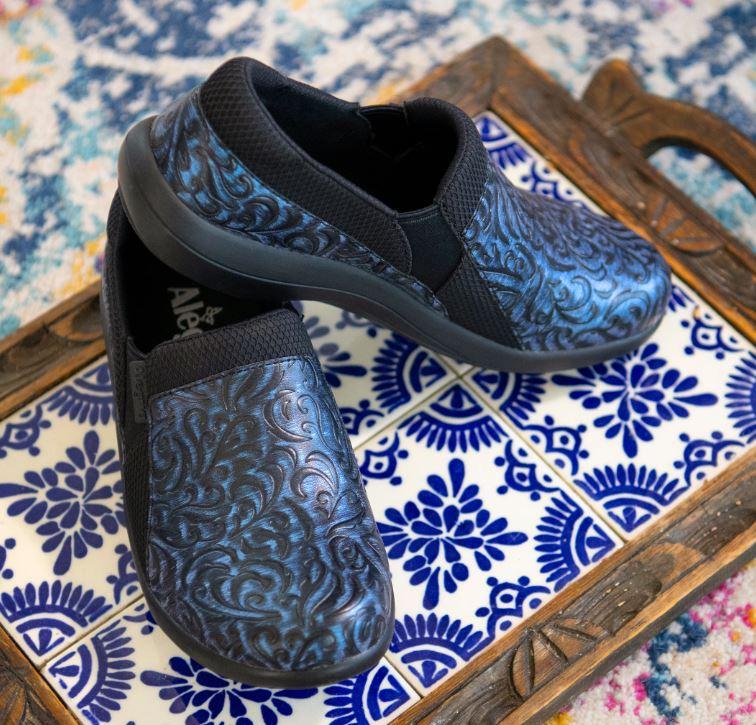 Le Bos Alegria Blue Steel Duette Women's Casual Slip On Shoes DUE-7723